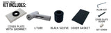 Amba Products AJ-WRK-W Jeeves Wet-Rated Upgrade Kit - 0.25 x 4.5 x 4.5 in. - Glossy White Finish