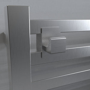 Amba Products Accessory AQV-BH-B Quadro/Vega Bathrobe Hanger - 1 x 1.5 x 1.25 in. - Brushed Finish