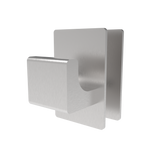 Amba Products Accessory AQV-BH-B Quadro/Vega Bathrobe Hanger - 1 x 1.5 x 1.25 in. - Brushed Finish