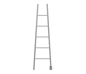 Amba Products ASP Jeeves Model A Ladder 5-Bar Hardwired Drying Rack Towel Warmer - 7.375 x 21.25 x 75.125 in. - Polished Finish