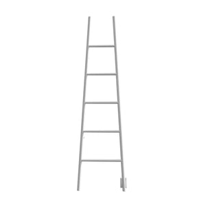 Amba Products ASW Jeeves Model A Ladder 5-Bar Hardwired Drying Rack Towel Warmer - 7.375 x 21.25 x 75.125 in. - White Finish