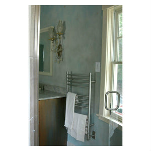 Amba Products CCB Jeeves Model C Curved 13-Bar Hardwired Towel Warmer - 6.5 x 21.25 x 36.75 in. - Brushed Finish
