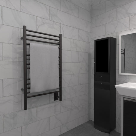 Amba Products CSO Jeeves Model C Straight 13-Bar Hardwired Towel Warmer - 4.5 x 21.25 x 36.75 in. - Oil Rubbed Bronze Finish