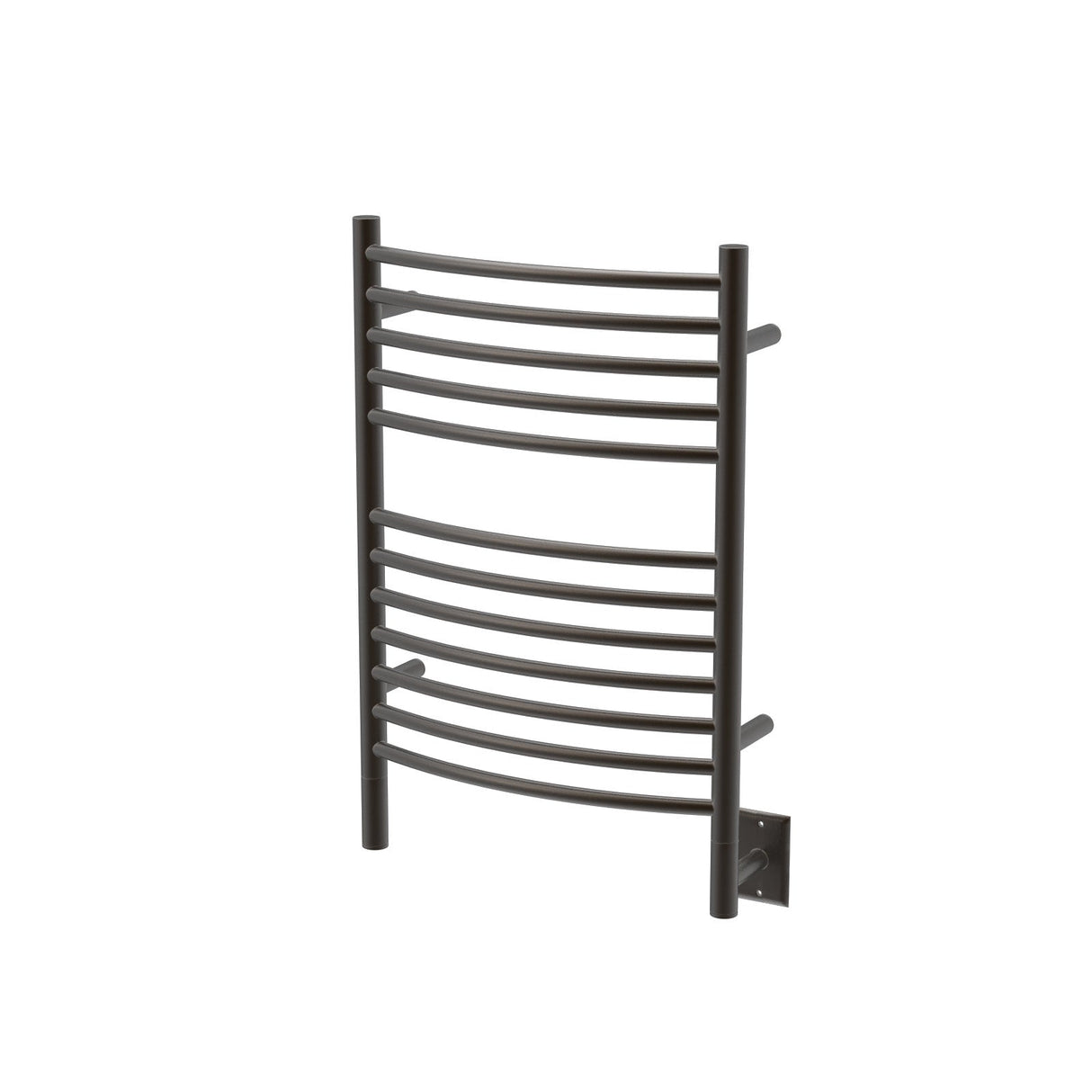 Amba Products ECO Jeeves Model E Curved 12-Bar Hardwired Towel Warmer - 6.5 x 21.25 x 31.75 in. - Oil Rubbed Bronze Finish