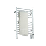 Amba Products ECW Jeeves Model E Curved 12-Bar Hardwired Towel Warmer - 6.5 x 21.25 x 31.75 in. - White Finish