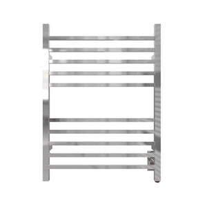 Amba Products RSWH-P Radiant 10-Bar Square Hardwired + Plug-in Combo Towel Warmer - 4.75 x 24.5 x 31.5 in. - Polished Finish