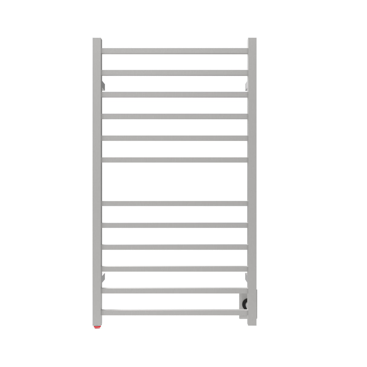 Amba Products RSWHL-B Radiant 12-Bar Large Square Hardwired + Plug-in Combo Towel Warmer - 4.75 x 24.5 x 41.75 in. - Brushed Finish