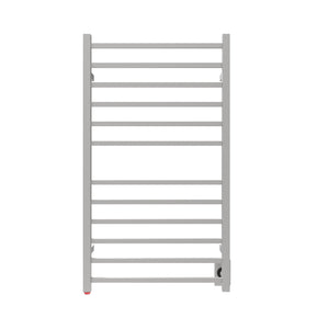 Amba Products RSWHL-B Radiant 12-Bar Large Square Hardwired + Plug-in Combo Towel Warmer - 4.75 x 24.5 x 41.75 in. - Brushed Finish