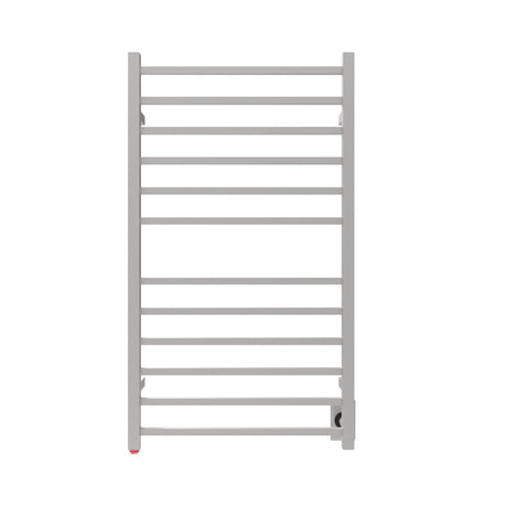 Amba Products RSWHL-B Radiant 12-Bar Large Square Hardwired + Plug-in Combo Towel Warmer - 4.75 x 24.5 x 41.75 in. - Brushed Finish