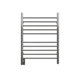Amba Products RWH-SP-LEFT Radiant Straight 10-Bar Hardwired + Plug-in Combo (Left Side) Towel Warmer - 4.75 x 24.5 x 31.875 in. - Polished Finish
