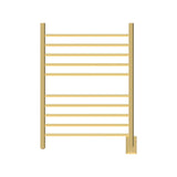 Amba Products RWH-SPG Radiant Straight 10-Bar Hardwired + Plug-in Combo Towel Warmer - 4.75 x 24.5 x 31.875 in. - Polished Gold Finish