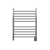 Amba Products RWH-SP Radiant Straight 10-Bar Hardwired + Plug-in Combo Towel Warmer - 4.75 x 24.5 x 31.875 in. - Polished Finish