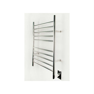 Amba Products RWH-SP Radiant Straight 10-Bar Hardwired + Plug-in Combo Towel Warmer - 4.75 x 24.5 x 31.875 in. - Polished Finish