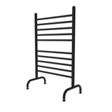 Amba Products SAFSMB-24 Solo 24-Inch Freestanding Towel Warmer - 11.875 x 23.625 x 38 in. - Matte Black Finish