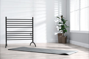 Amba Products SAFSMB-33 Solo 33-Inch Freestanding Towel Warmer - 15 x 32.5 x 38 in. - Matte Black Finish