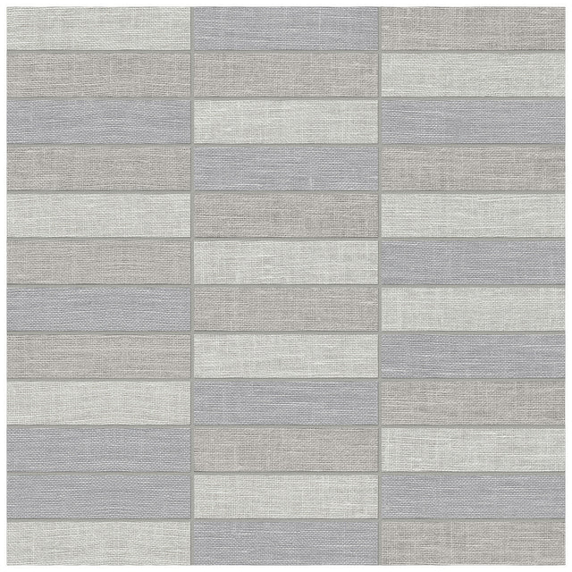 Anatolia Tile 1X4 Belgian Linen Dark Blend Stacked Mosaics. 1 Sheet = .96 Sq. Ft. 4501-0027-1  - premium natural stone mosaic tile from Anatolia Tile, available at PoshHaus showroom in Keene, NH