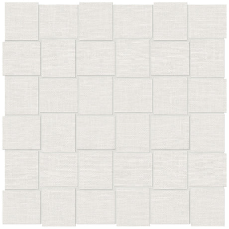 Anatolia Tile 2X2 Basketweave Belgian Linen Ivory Porcelain Mosaics. 1 Sheet = .96 Sq. Ft. 4501-0029-1 (69-566) Ivory Basketweave 2x2 - premium natural stone mosaic tile from Anatolia Tile, available at PoshHaus showroom in Keene, NH