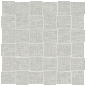 Anatolia Tile 2X2 Basketweave Belgian Linen Mist Porcelain Mosaics. 1 Sheet = .96 Sq. Ft. 4501-0032-1 Mist Basketweave 2x2 - premium natural stone mosaic tile from Anatolia Tile, available at PoshHaus showroom in Keene, NH