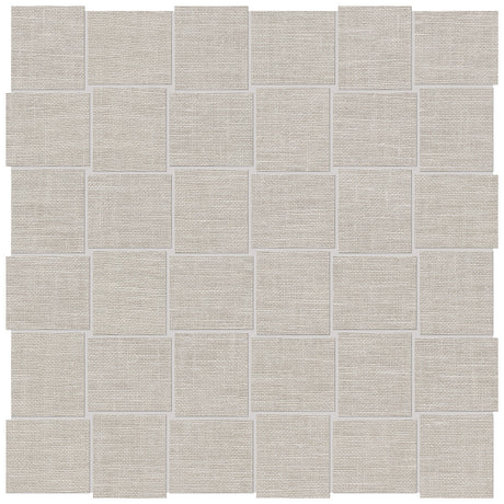 Anatolia Tile 2X2 Basketweave Belgian Linen Natural Porcelain Mosaics. 1 Sheet = .96 Sq. Ft. 4501-0033-1 (69-567) Natural Basketweave 2x2 - premium natural stone mosaic tile from Anatolia Tile, available at PoshHaus showroom in Keene, NH