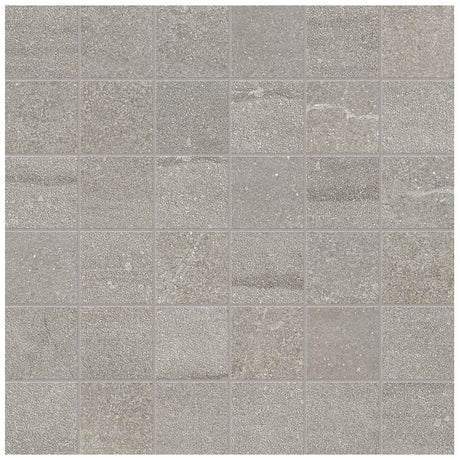 Anatolia Tile 2X2 Matte Crux Ash 36 Inch Porcelain Mosaics. 1 Sheet = 1.16 Sq. Ft. 4501-0074-0 (63-526) Ash 2x2 - premium natural stone mosaic tile from Anatolia Tile, available at PoshHaus showroom in Keene, NH