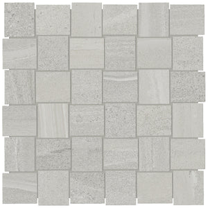 Anatolia Tile 2X2 Basketweave Davenport Ash Matte Porcelain Mosaics. 1 Sheet = .97 Sq. Ft. 4501-0078-0 (63-577) Ash Basketweave 2x2 - premium natural stone mosaic tile from Anatolia Tile, available at PoshHaus showroom in Keene, NH