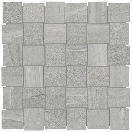Anatolia Tile 2X2 Basketweave Davenport Earth Matte Porcelain Mosaicis. 1 Sheet = .97 Sq. Ft. 4501-0079-0 (63-578) Earth Basketweave 2x2 - premium natural stone mosaic tile from Anatolia Tile, available at PoshHaus showroom in Keene, NH