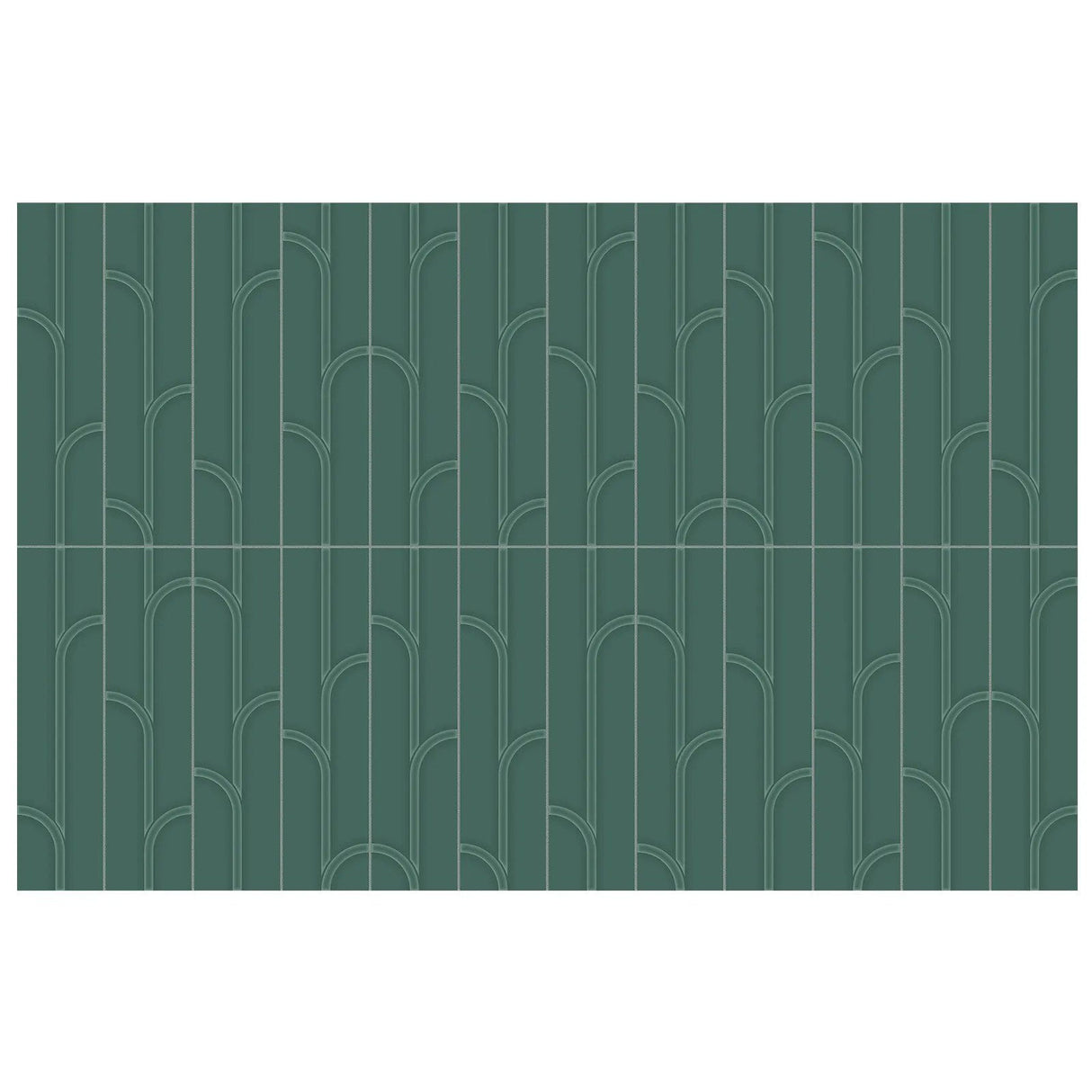 Anatolia Geometra 3X12 Ivy Emerald Glossy Ceramic Wall Tile 4000-0307-0 Emerald Ivy 3x12 - premium natural stone mosaic tile from Anatolia Tile, available at PoshHaus showroom in Keene, NH
