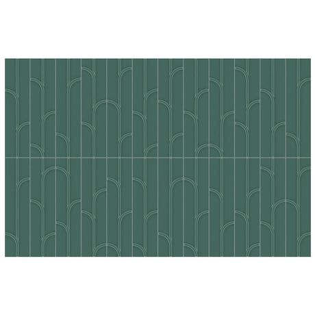 Anatolia Geometra 3X12 Ivy Emerald Glossy Ceramic Wall Tile 4000-0307-0 Emerald Ivy 3x12 - premium natural stone mosaic tile from Anatolia Tile, available at PoshHaus showroom in Keene, NH