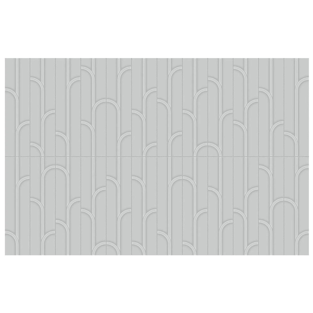 Anatolia Geometra 3X12 Ivy Silver Glossy Ceramic Wall Tile 4000-0304-0 Silver Ivy 3x12 - premium natural stone mosaic tile from Anatolia Tile, available at PoshHaus showroom in Keene, NH