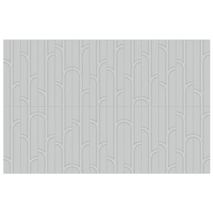 Anatolia Geometra 3X12 Ivy Silver Glossy Ceramic Wall Tile 4000-0304-0 Silver Ivy 3x12 - premium natural stone mosaic tile from Anatolia Tile, available at PoshHaus showroom in Keene, NH