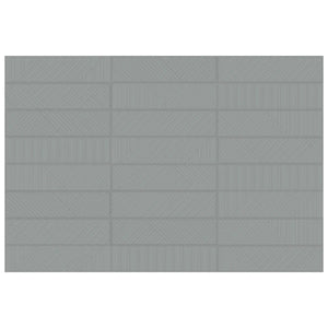 Anatolia Geometra 3X12 Maze Charcoal Glossy Ceramic Wall Tile 4000-0302-0 Charcoal Maze 3x12 - premium natural stone mosaic tile from Anatolia Tile, available at PoshHaus showroom in Keene, NH