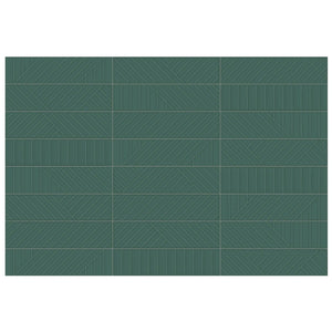 Anatolia Geometra 3X12 Maze Emerald Glossy Ceramic Wall Tile 4000-0301-0 Emerald Maze 3x12 - premium natural stone mosaic tile from Anatolia Tile, available at PoshHaus showroom in Keene, NH