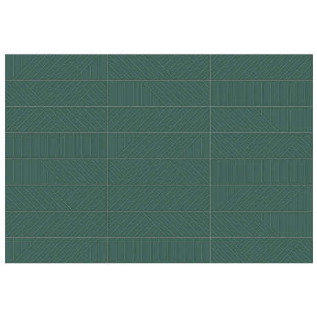 Anatolia Geometra 3X12 Maze Emerald Glossy Ceramic Wall Tile 4000-0301-0 Emerald Maze 3x12 - premium natural stone mosaic tile from Anatolia Tile, available at PoshHaus showroom in Keene, NH