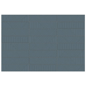 Anatolia Geometra 3X12 Maze Ink Glossy Ceramic Wall Tile 4000-0300-0 Ink Maze 3x12 - premium natural stone mosaic tile from Anatolia Tile, available at PoshHaus showroom in Keene, NH