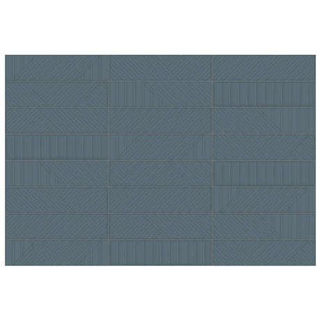 Anatolia Geometra 3X12 Maze Ink Glossy Ceramic Wall Tile 4000-0300-0 Ink Maze 3x12 - premium natural stone mosaic tile from Anatolia Tile, available at PoshHaus showroom in Keene, NH