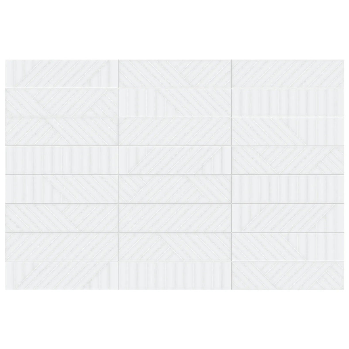 Anatolia Geometra 3X12 Maze Powder Glossy Ceramic Wall Tile 4000-0314-0 Powder Maze 3x12 - premium natural stone mosaic tile from Anatolia Tile, available at PoshHaus showroom in Keene, NH