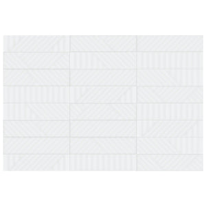 Anatolia Geometra 3X12 Maze Powder Glossy Ceramic Wall Tile 4000-0314-0 Powder Maze 3x12 - premium natural stone mosaic tile from Anatolia Tile, available at PoshHaus showroom in Keene, NH