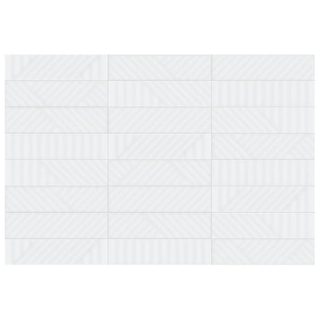 Anatolia Geometra 3X12 Maze Powder Glossy Ceramic Wall Tile 4000-0314-0 Powder Maze 3x12 - premium natural stone mosaic tile from Anatolia Tile, available at PoshHaus showroom in Keene, NH