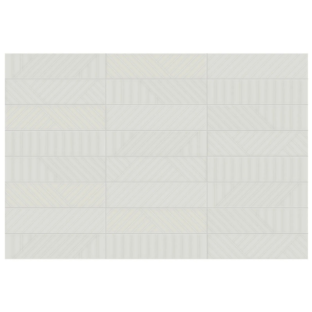 Anatolia Geometra 3X12 Maze Stone Glossy Ceramic Wall Tile 4000-0316-0 Stone Maze 3x12 - premium natural stone mosaic tile from Anatolia Tile, available at PoshHaus showroom in Keene, NH