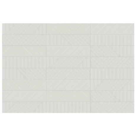 Anatolia Geometra 3X12 Maze Stone Glossy Ceramic Wall Tile 4000-0316-0 Stone Maze 3x12 - premium natural stone mosaic tile from Anatolia Tile, available at PoshHaus showroom in Keene, NH