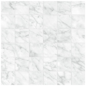 Anatolia Tile 2X2 La Marca Carrara Honed 36 Piece Porcelain Mosaics. 1 Sheet = .96 Sf. 4501-0370-0 (68-471) Carrara Gioia 2x2 Honed - premium natural stone mosaic tile from Anatolia Tile, available at PoshHaus showroom in Keene, NH