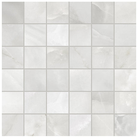 Anatolia Tile 2X2 La Marca Onyx Honed 36 Piece Porcelain Mosaics. 1 Sheet = .96 Sf. 4501-0372-0 (68-473) Onyx Nuvolato 2x2 Honed - premium natural stone mosaic tile from Anatolia Tile, available at PoshHaus showroom in Keene, NH