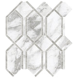 Anatolia Tile La Marca Arabescato Modella Polished Porcelain Mosaics. 1 Sheet = 1.10 Sq. Ft. 4501-0405-0  - premium natural stone mosaic tile from Anatolia Tile, available at PoshHaus showroom in Keene, NH