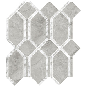 Anatolia Tile La Marca Paradiso Modella Polished Porcelain Mosaics. 1 Sheet = 1.10 Sq. Ft. 4501-0409-0  - premium natural stone mosaic tile from Anatolia Tile, available at PoshHaus showroom in Keene, NH