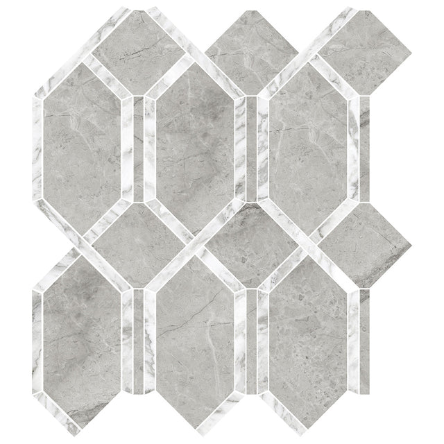 Anatolia Tile La Marca Paradiso Modella Polished Porcelain Mosaics. 1 Sheet = 1.10 Sq. Ft. 4501-0409-0  - premium natural stone mosaic tile from Anatolia Tile, available at PoshHaus showroom in Keene, NH