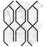 Anatolia Tile La Marca Statuarietto Modella Polished Porcelain Mosaics. 1 Sheet = 1.10 Sq. Ft. 4501-0406-0  - premium natural stone mosaic tile from Anatolia Tile, available at PoshHaus showroom in Keene, NH