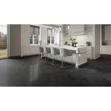 Anatolia Tile 24X24 La Marca Nero Honed & Rectified 4500-0869-0 Nero Venato 24x24 Honed - premium natural stone mosaic tile from Anatolia Tile, available at PoshHaus showroom in Keene, NH