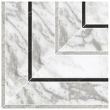 Anatolia Tile La Marca Arabescato Picco Honed Porcelain Mosaics. 1 Sheet = .48 Sq. Ft. Sold In Carton Quantities Of 4.84 Sq. Ft. 4501-0399-0  - premium natural stone mosaic tile from Anatolia Tile, available at PoshHaus showroom in Keene, NH