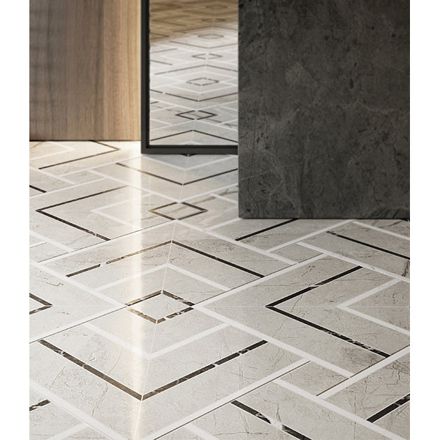 Anatolia Tile La Marca Paradiso Picco Honed Porcelain Mosaics. 1 Sheet = .48 Sq. Ft. Sold In Carton Quantities Of 4.84 Sq. Ft. 4501-0403-0  - premium natural stone mosaic tile from Anatolia Tile, available at PoshHaus showroom in Keene, NH