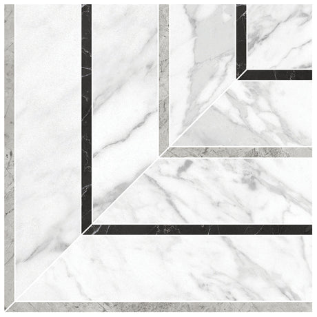 Anatolia Tile La Marca Statuarietto Picco Honed Porcelain Mosaics. 1 Sheet = .48 Sq. Ft. Sold In Carton Quantities Of 4.84 Sq. Ft. 4501-0400-0  - premium natural stone mosaic tile from Anatolia Tile, available at PoshHaus showroom in Keene, NH